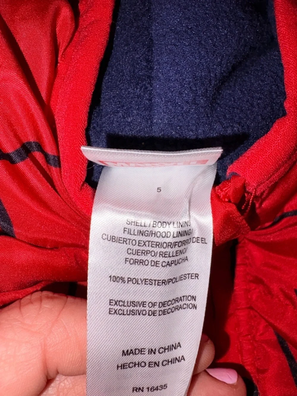 Marvel Spider-Man Boys Puffer Vest Size 5 Red Blue Hooded Superhero Jacket